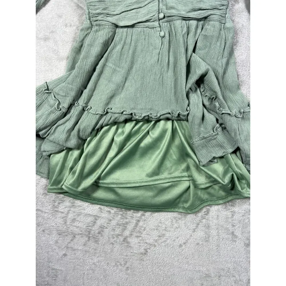 Altar'd State Sage Dress Women Small Cottage Coastal Cowgirl Rodeo Beachy Vibes - Picture 7 of 8